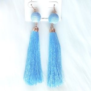 Influence Thread Wrapped Ball Tassel Hook Earrings